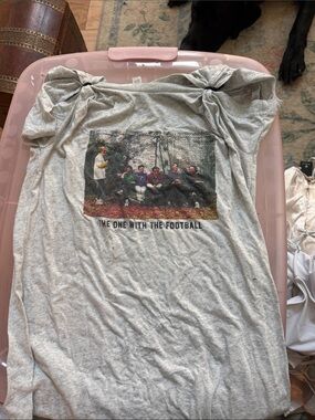 Gray Graphic Tee - 'The One With The Football'